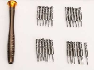 Wkrętaki precyzyjne zestaw 25 elementów torx pentalobe apple