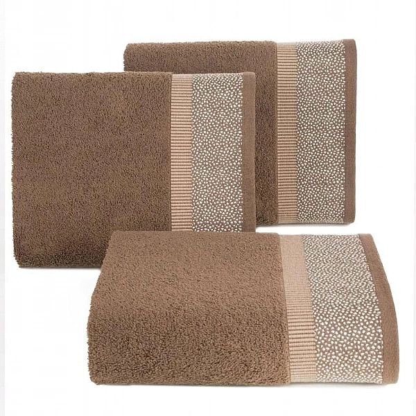 Ręcznik 70x140 Bawełniany Kąpielowy 485g/m2 Marit 02 C.Brąz