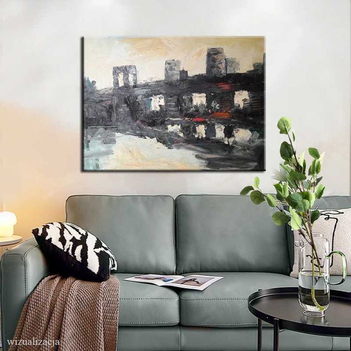 Duży obraz akrylowy 103x76 cm " Most Brookliński "