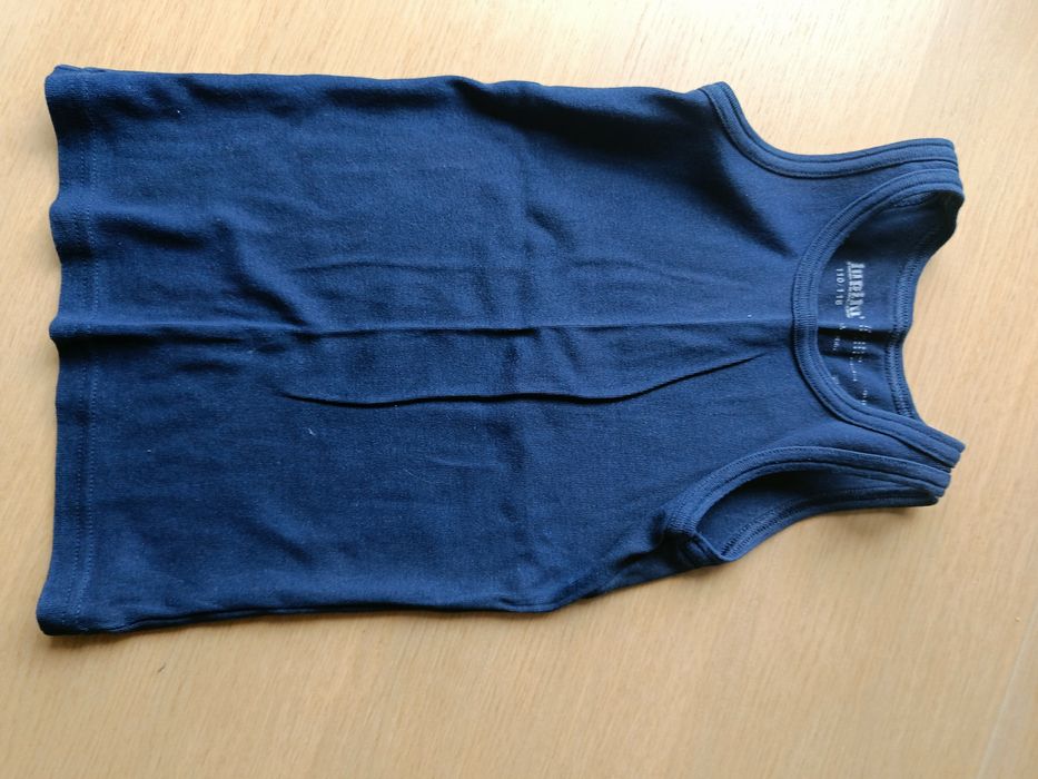 Zestaw 2 podkoszulek dla chłopca rozmiar 116 granatowa szara