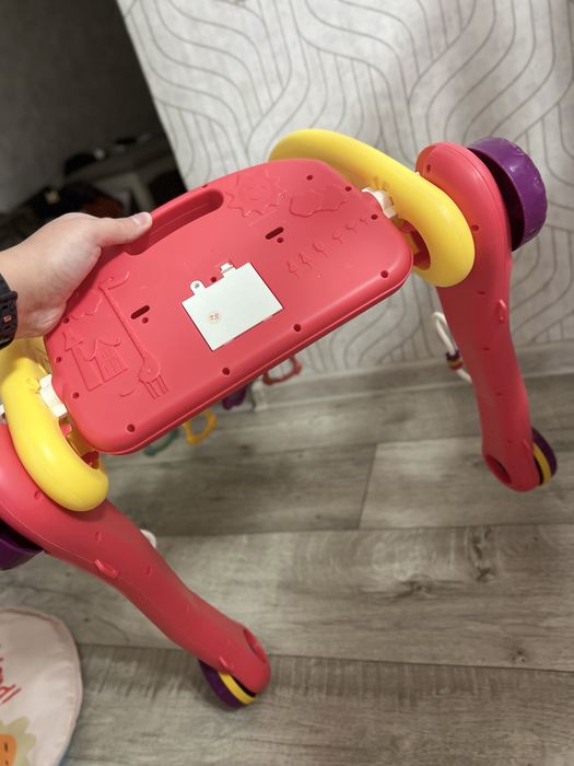 Музичний килимок каталка ходунки 2в1