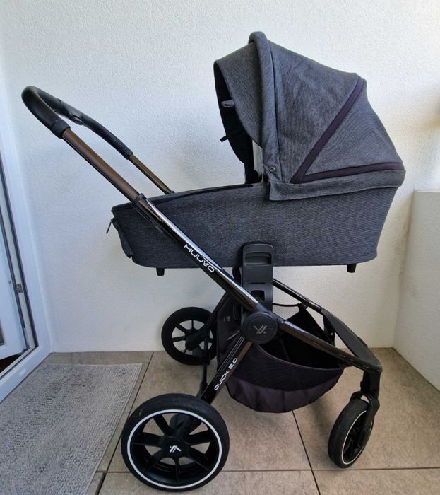 Wózek Muuvo Quick 2.0 2w1 Gondola Spacerówka Full Zestaw Stan BDB