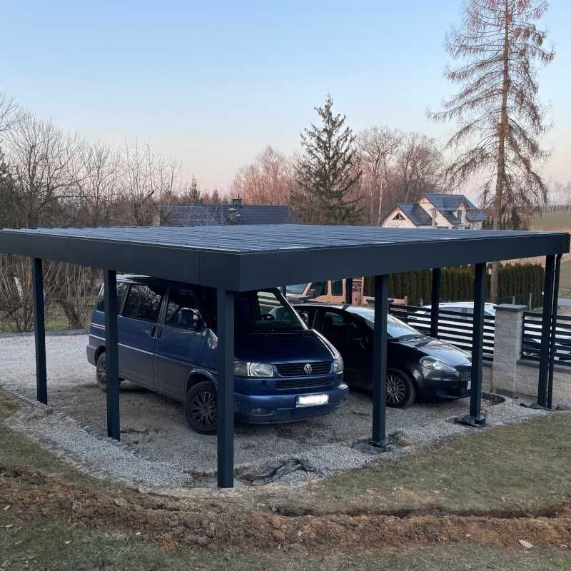 Carport 6x5,5, wiaty garażowe, wiata na samochód, wiata stalowa