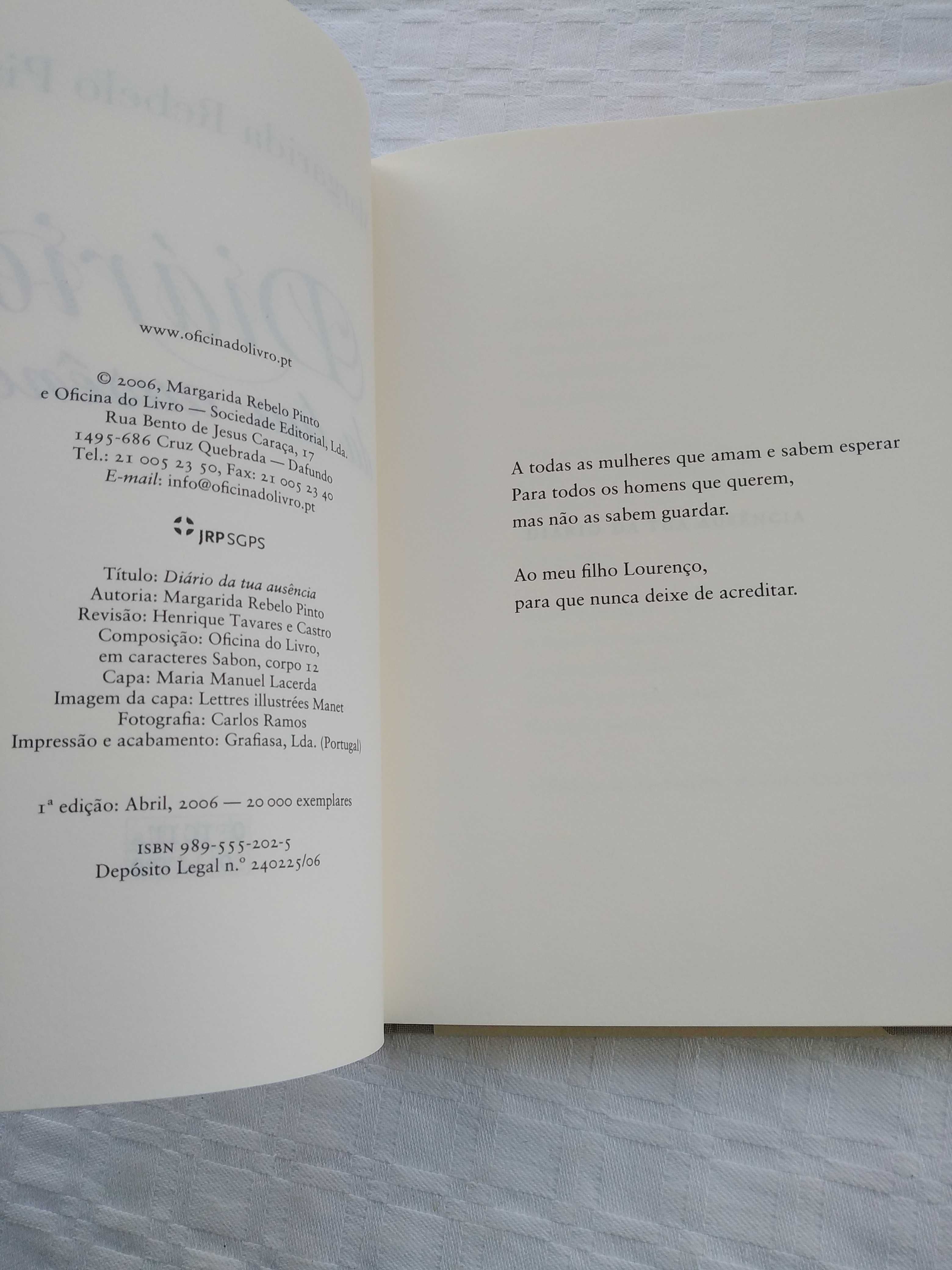 Livro Diário da Tua Ausência