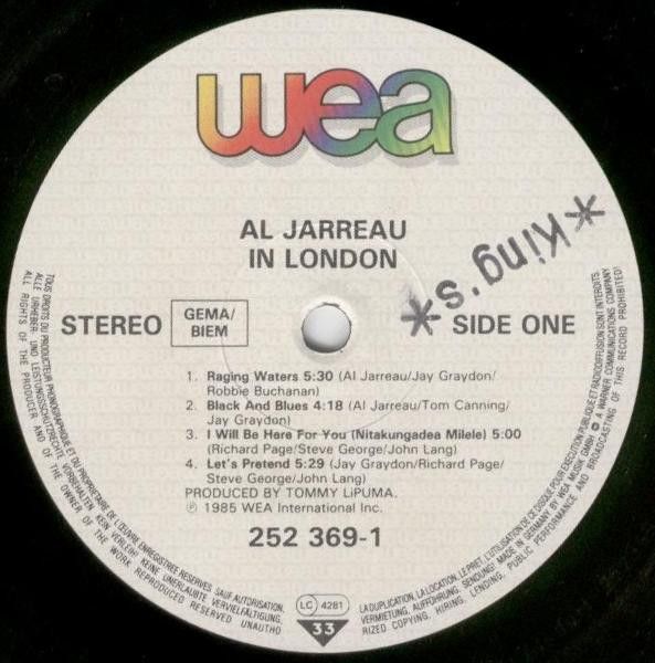 Al Jarreau - In London [Soul-Jazz, Downtempo, Synth-pop]