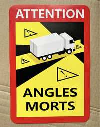 Знак для грузового автомобиля Слепая зона «Angles Morts»