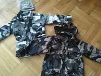 Kurtka moro ciepła H&M czapka Scooby Doo kurtka wiatrówka moro 3-4lata