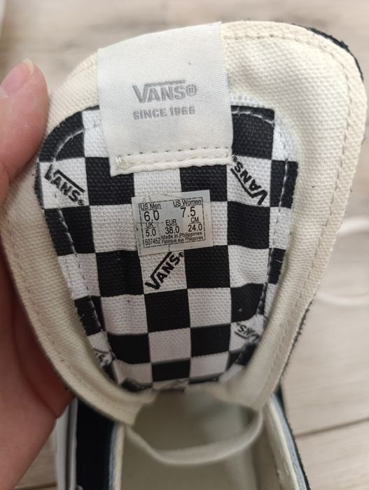 Buty trampki damskie męskie Vans SK8-Hi Reconstruct czarno-białe