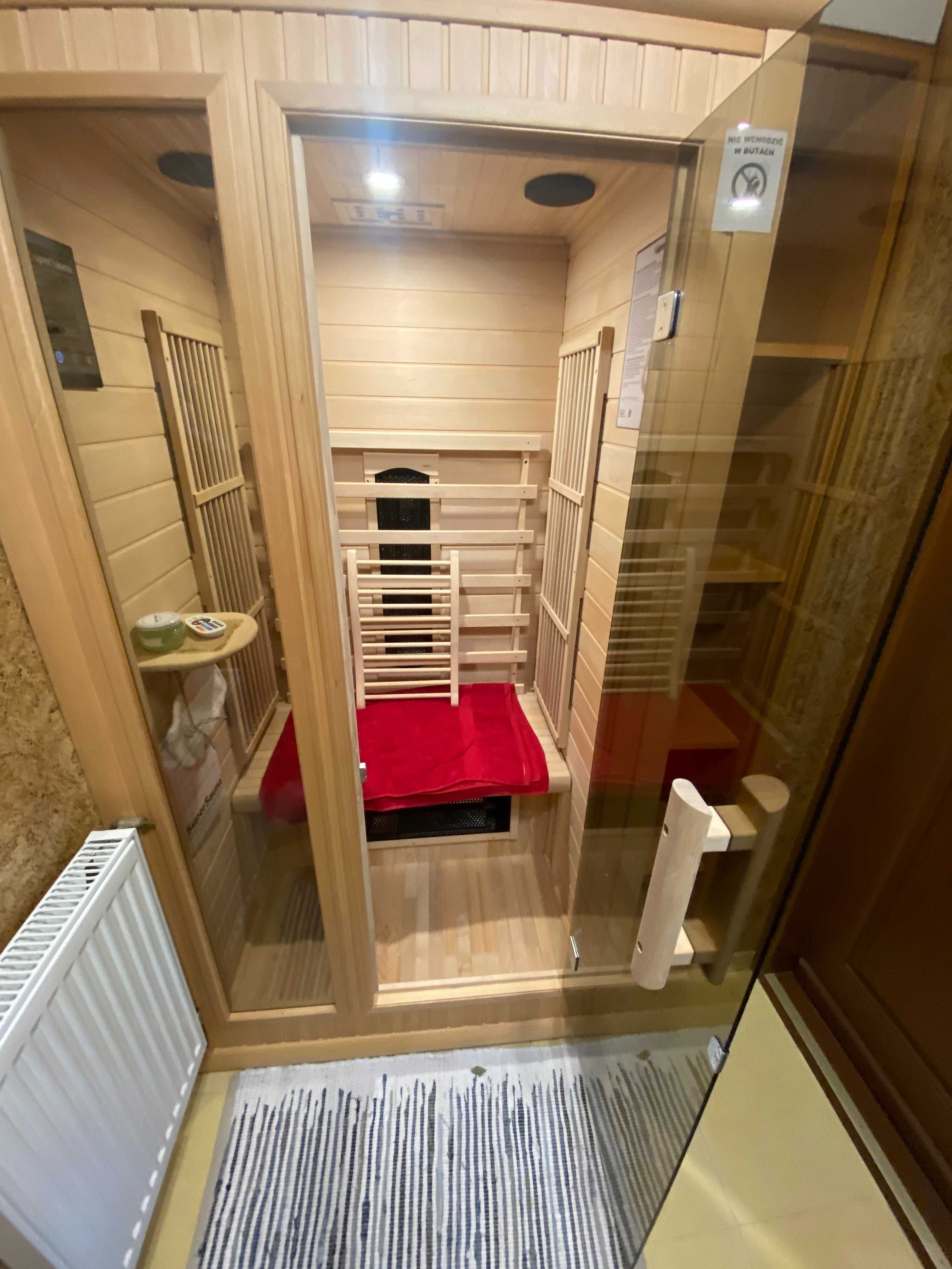 Domek z jacuzzi, sauną i grotą solną na wyłączność.