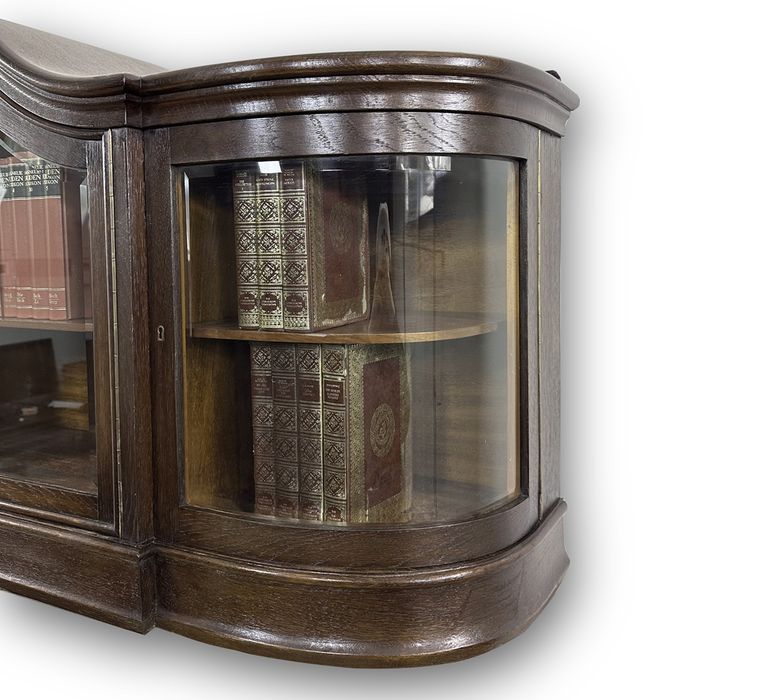 WITRYNA wisząca antyk BIBLIOTEKA podręczna rzeźbiona ROGI OBFITOŚCI