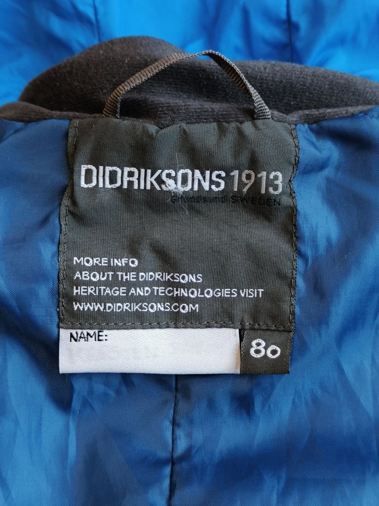 Didriksons kombinezon cienki lekko ocieplany rozmiar 80