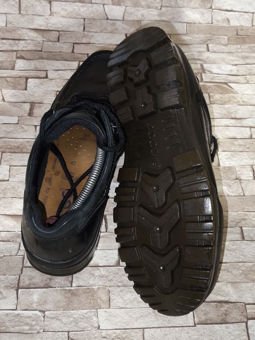Ecco Track 25 GTX Gore-Tex Męskie skórzane buty outdoorowe rozmiar 42