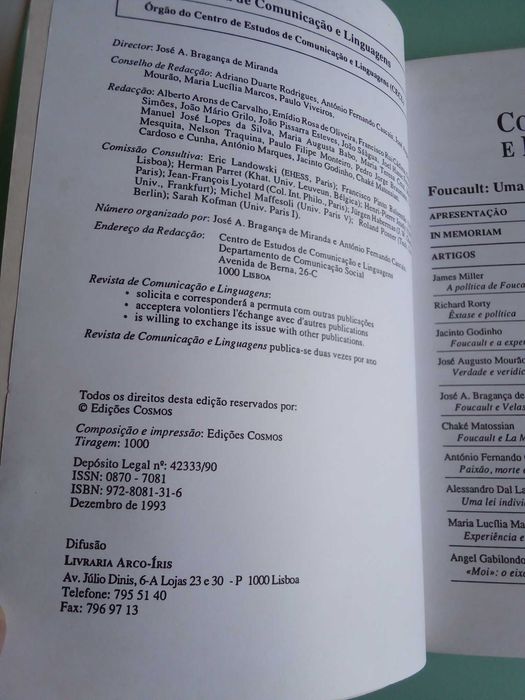 Livro "Michel Foucault: Uma Analítica da Experiência"