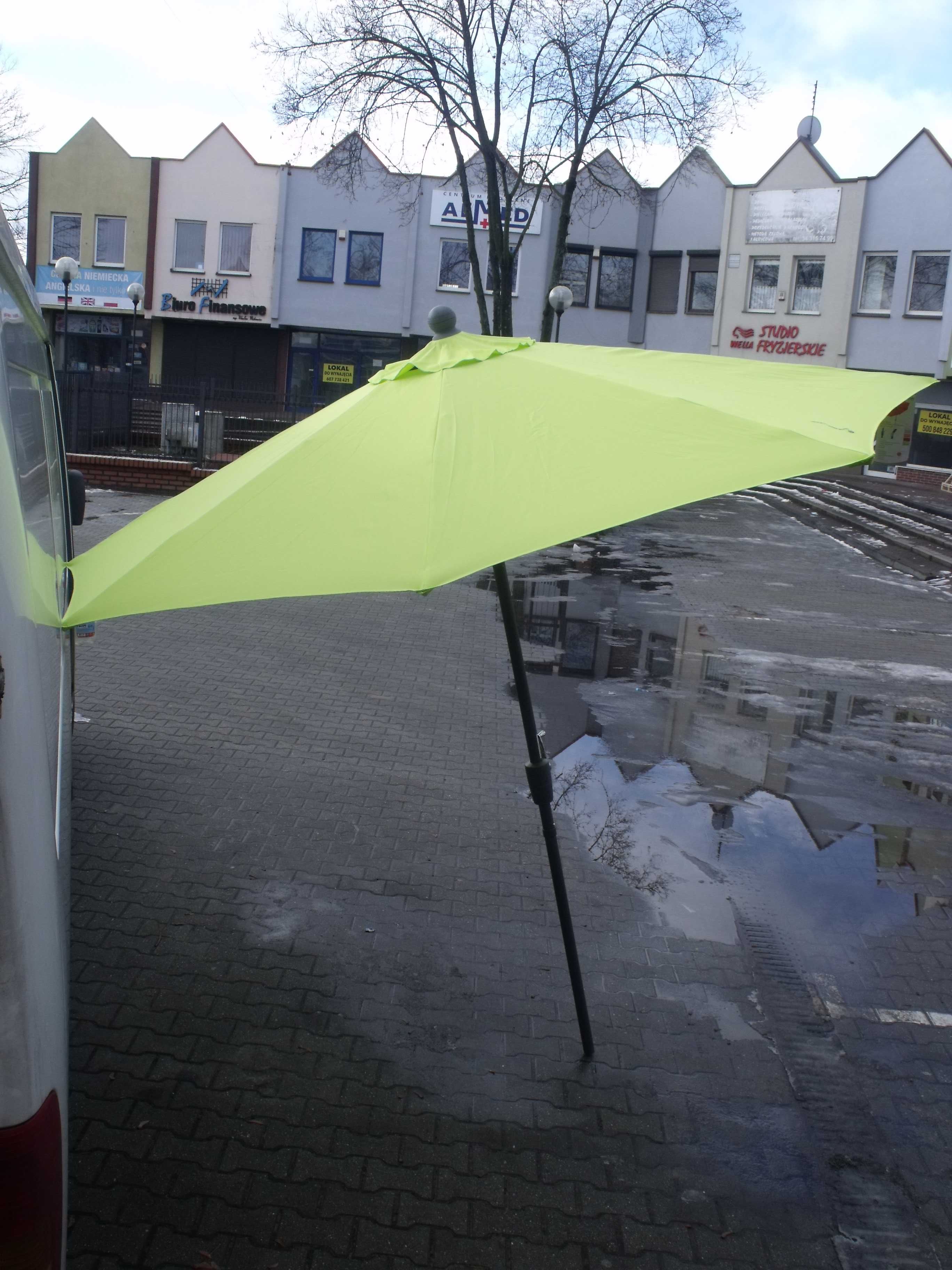 Parasol ogrodowy okrągły 270cm Schneider HARLEM zielony