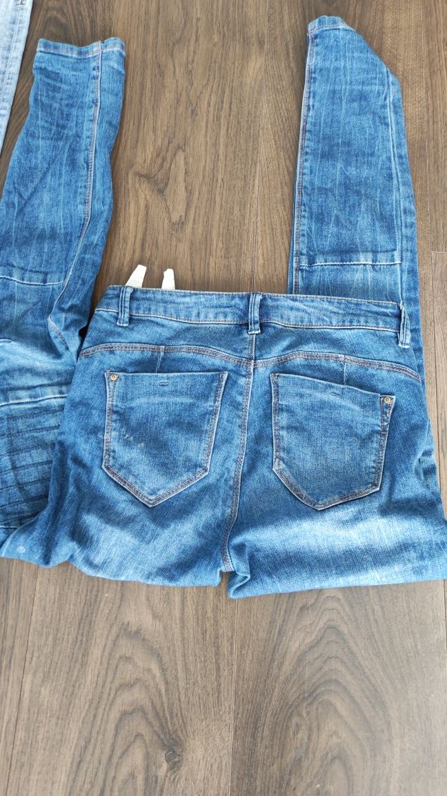 Spodnie jeansowe 34/32 skinny 3 pary