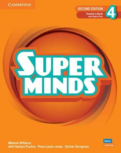 Super Minds Level 4 Teacher's Book, містить усі відповіді до завдань.