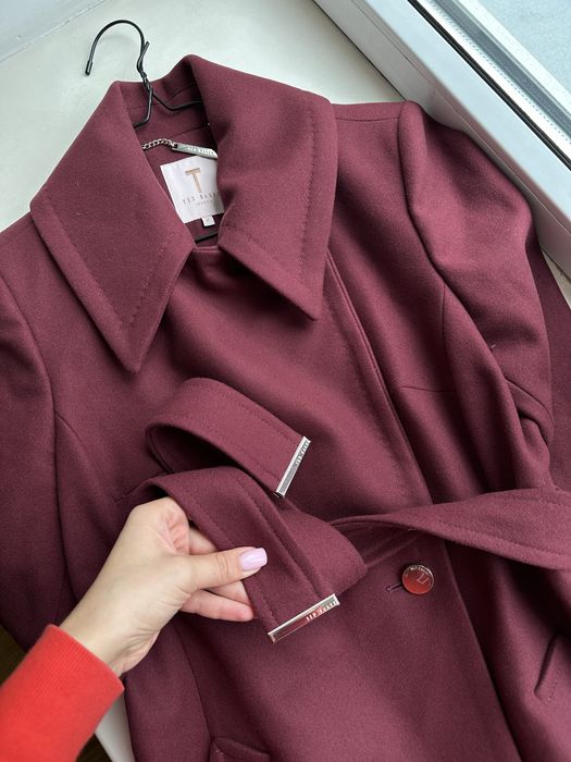 Брендове пальто ted baker оригінал жіноче міді вовна качемір шерстяне