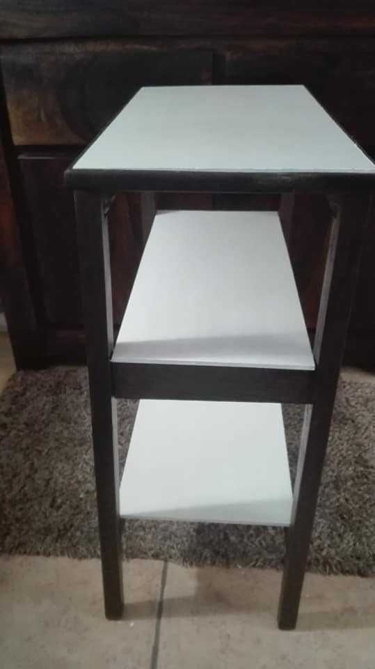 Stolik RTV biblioteczka regał PRL lata 70-te 62 cm x 32 cm x 75 cm