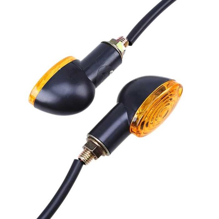 Par de Piscas com Lâmpada de Filamento - Luz Âmbar