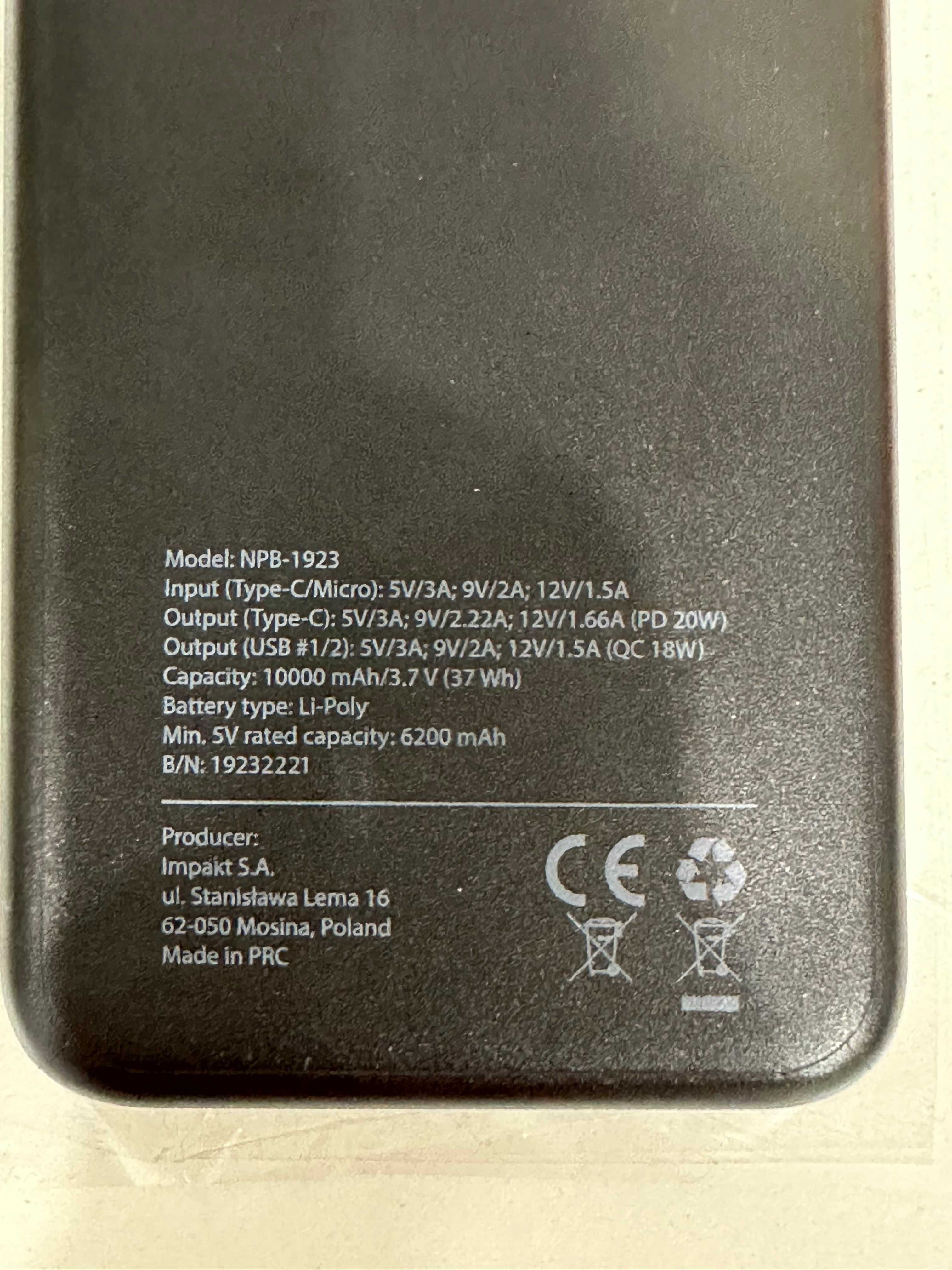 Повербанк Natec Trevi Slim Q 10000mAh