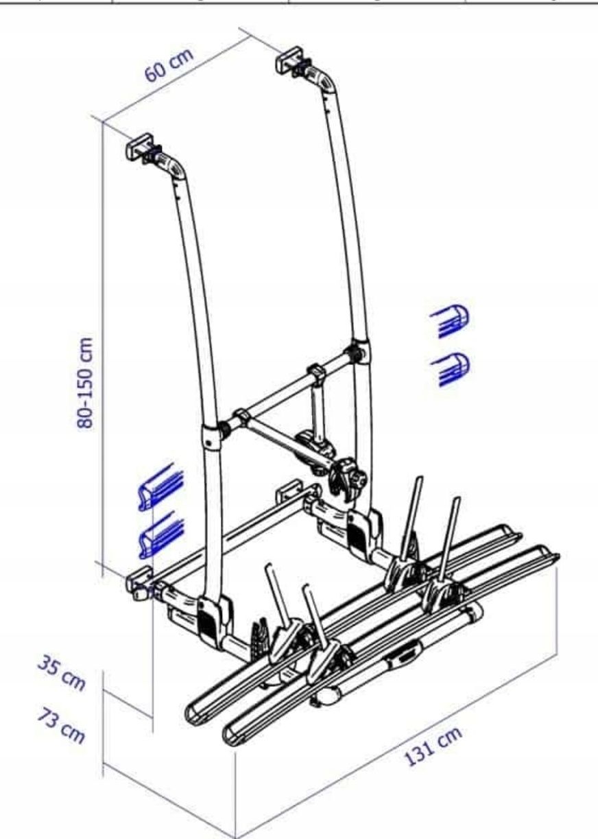 Thule Excellent Standard na 2 rowery Kamper Przyczepa Nowy Wysyłka