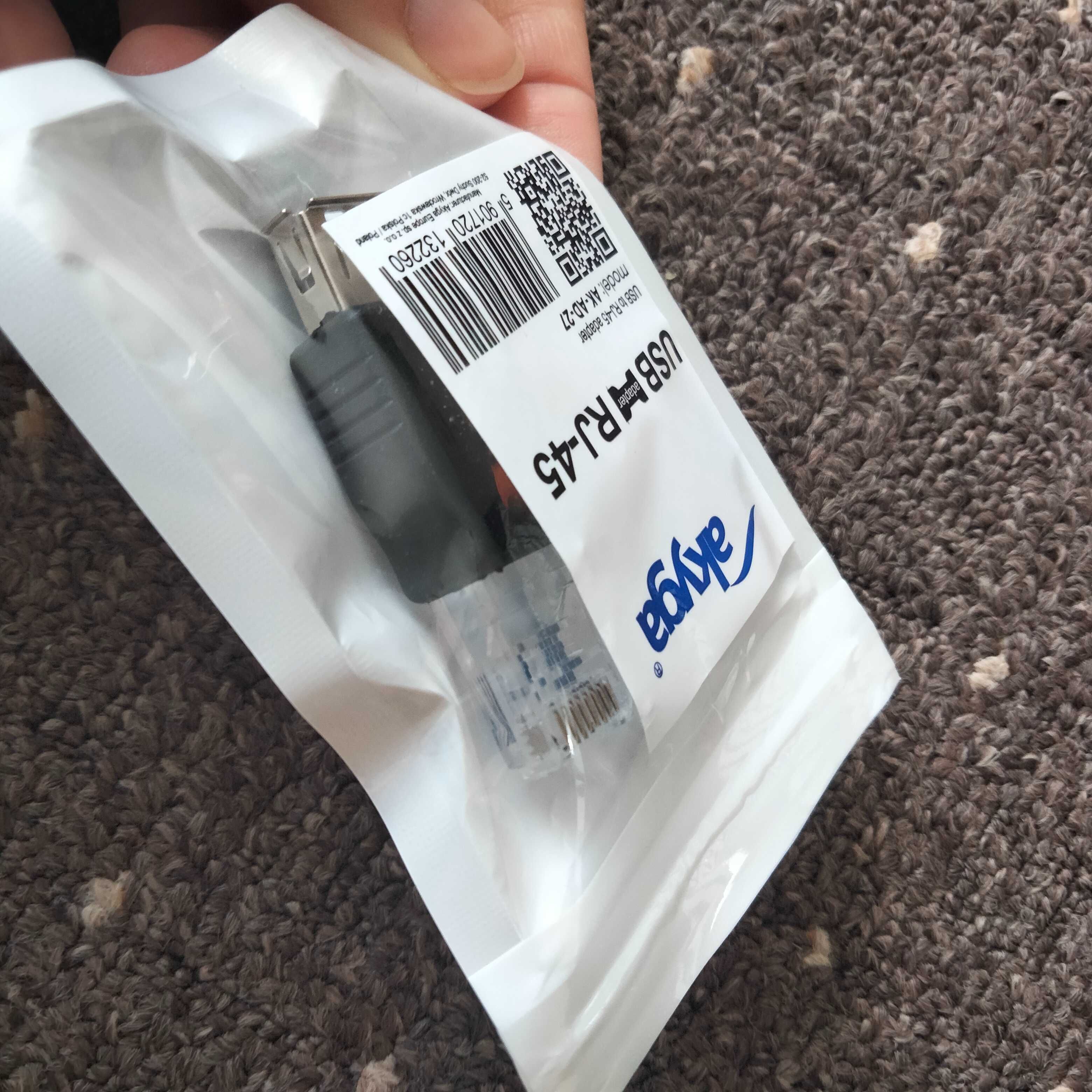 USB RJ-45 łącze przejściówka