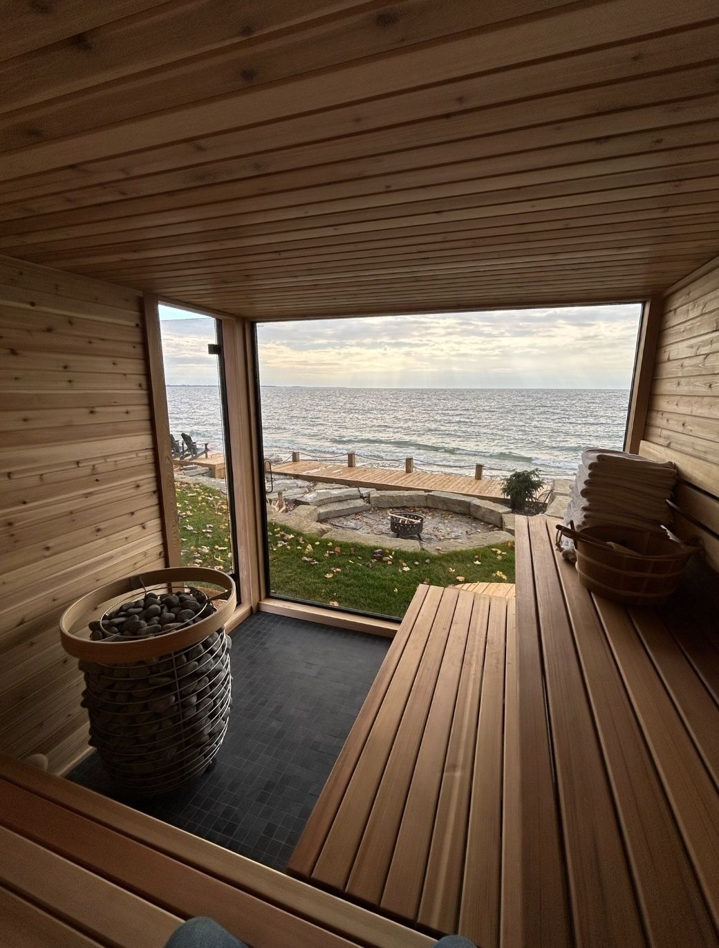 Sauna ogrodowa premium  2,3x3,2m Panorama Piec JBL  raty Leasing
