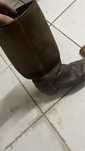 Botas de pele originais e genuinas com protetores 40/41
