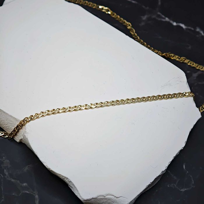 Łańcuszek złoty 585 53cm 6.1g, żółte złoto 585, łańcuszek 3mm używany