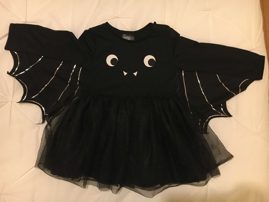 Fato/Vestido Carnaval Morcego bebé/criança 86/92cm H&M