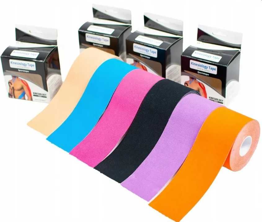 Tape kinesiotaping kinesio plastry tejpy taśma 5m