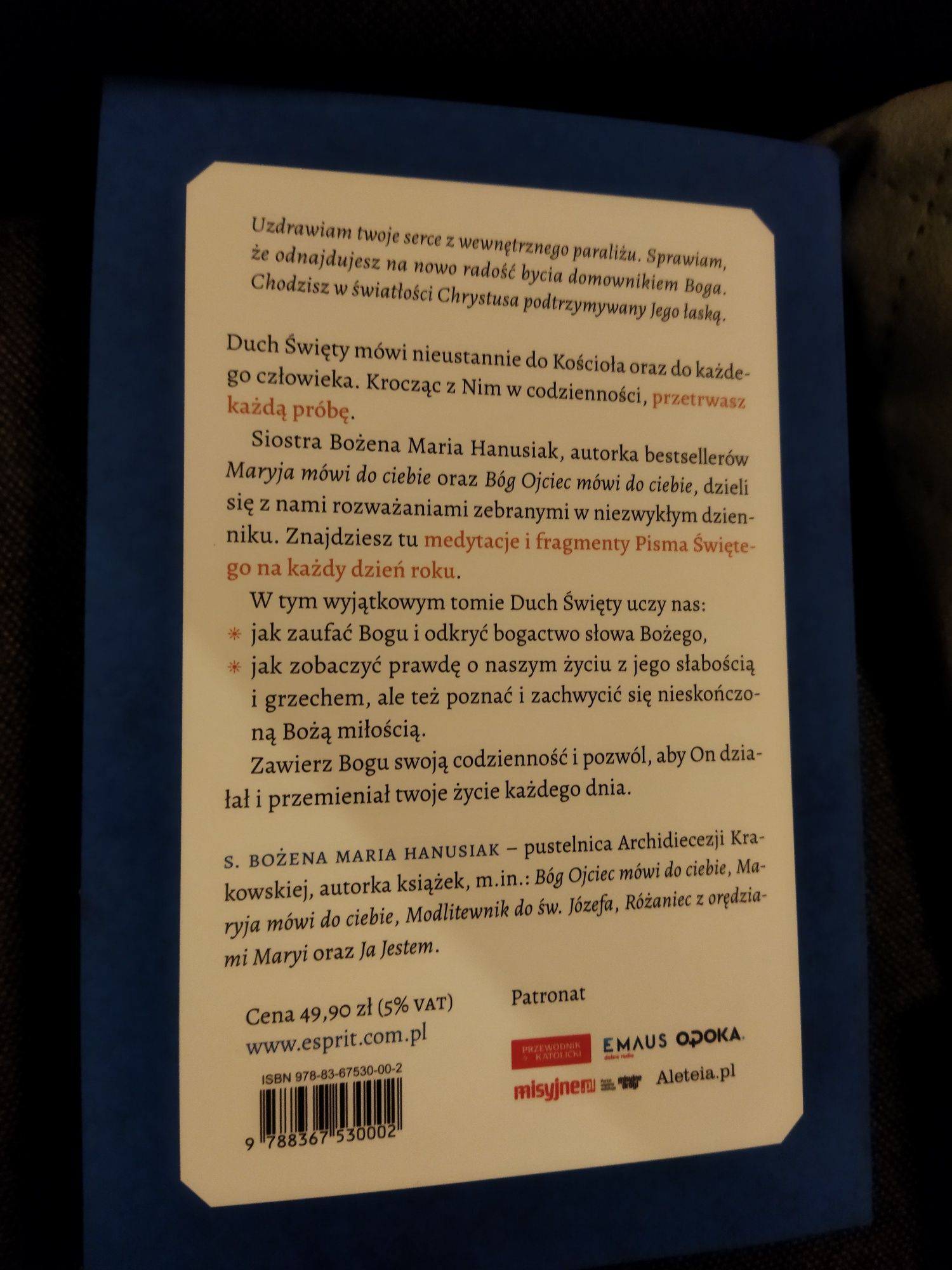 Książka Duch Święty mówi do ciebie