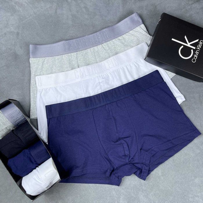 Стильні чоловічі труси CK Striped New повномірні. Мужские боксеры