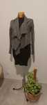 Narzutka sweter szary H&M rozmiar XS niezapinany