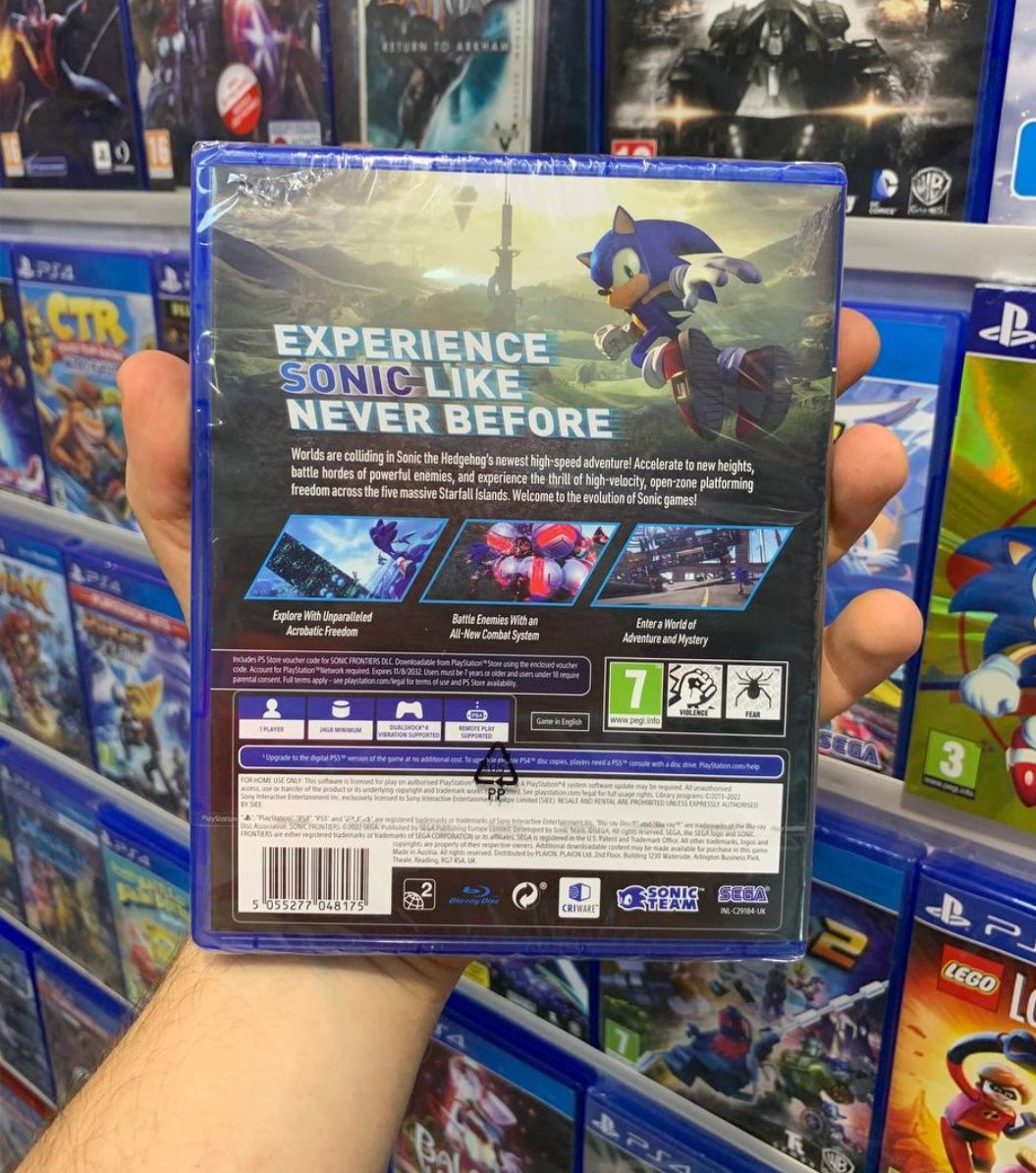 Sonic frontiers, Соник Ps4, Ps5, New igame