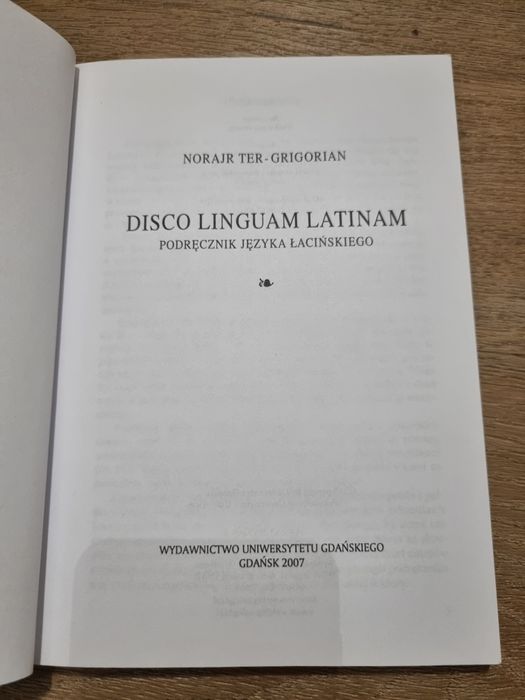 „Disco Linguam Latinam” – Norajr Ter-Grigorian, 2007
