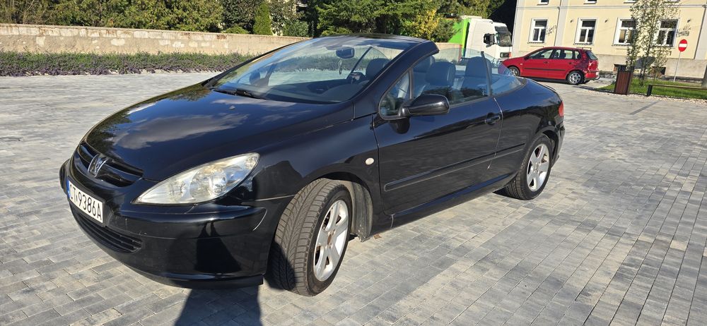 Peugeot 307 CC 2.0B 2005r. Klima Cabrio skóry kamera cofanai