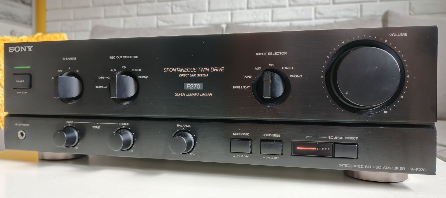 Wzmacniacz stereo SONY TA-F270 – klasyka audio.