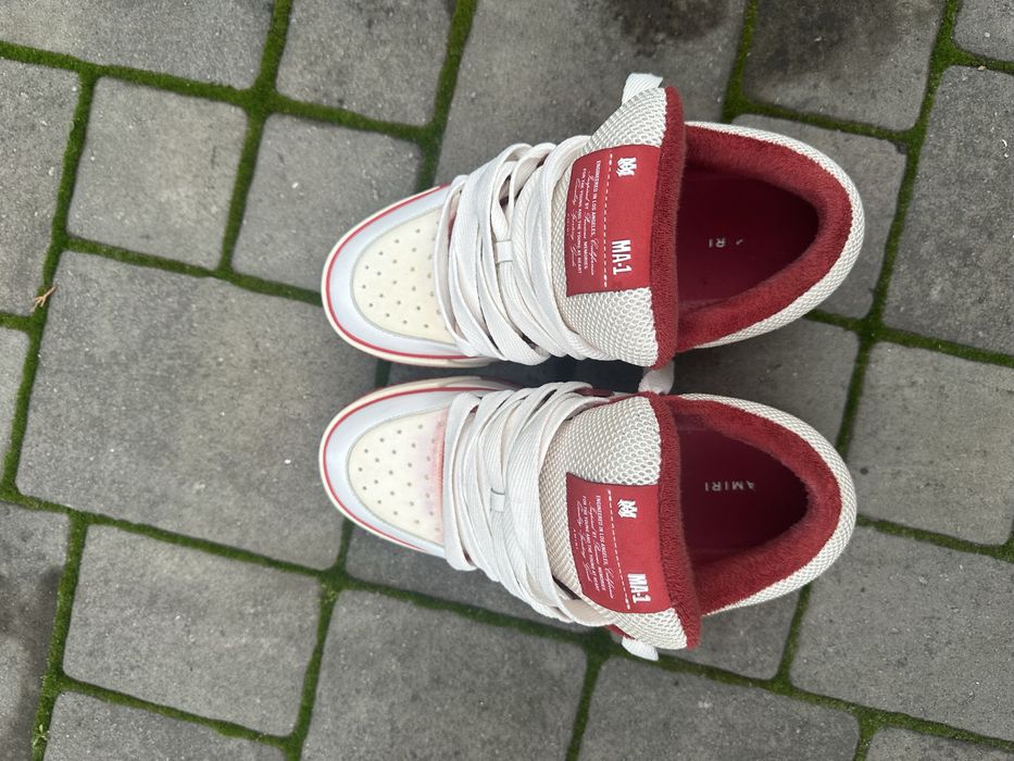 Amiri shoes white red