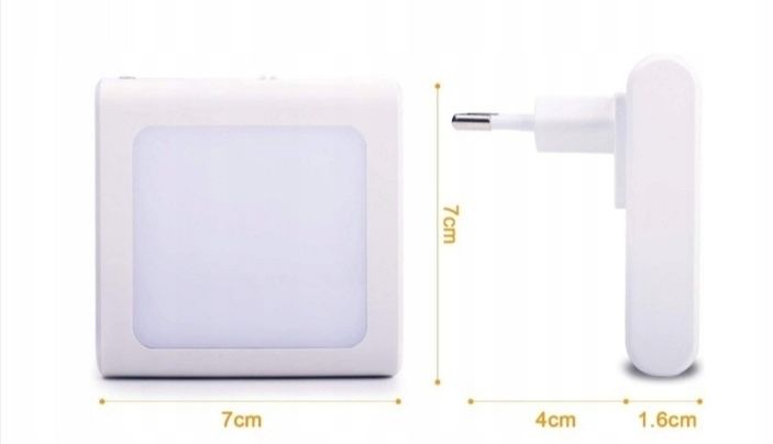 Lampki nocne 2 szt. Z czujnikiem zmierzchu led ściemnialne