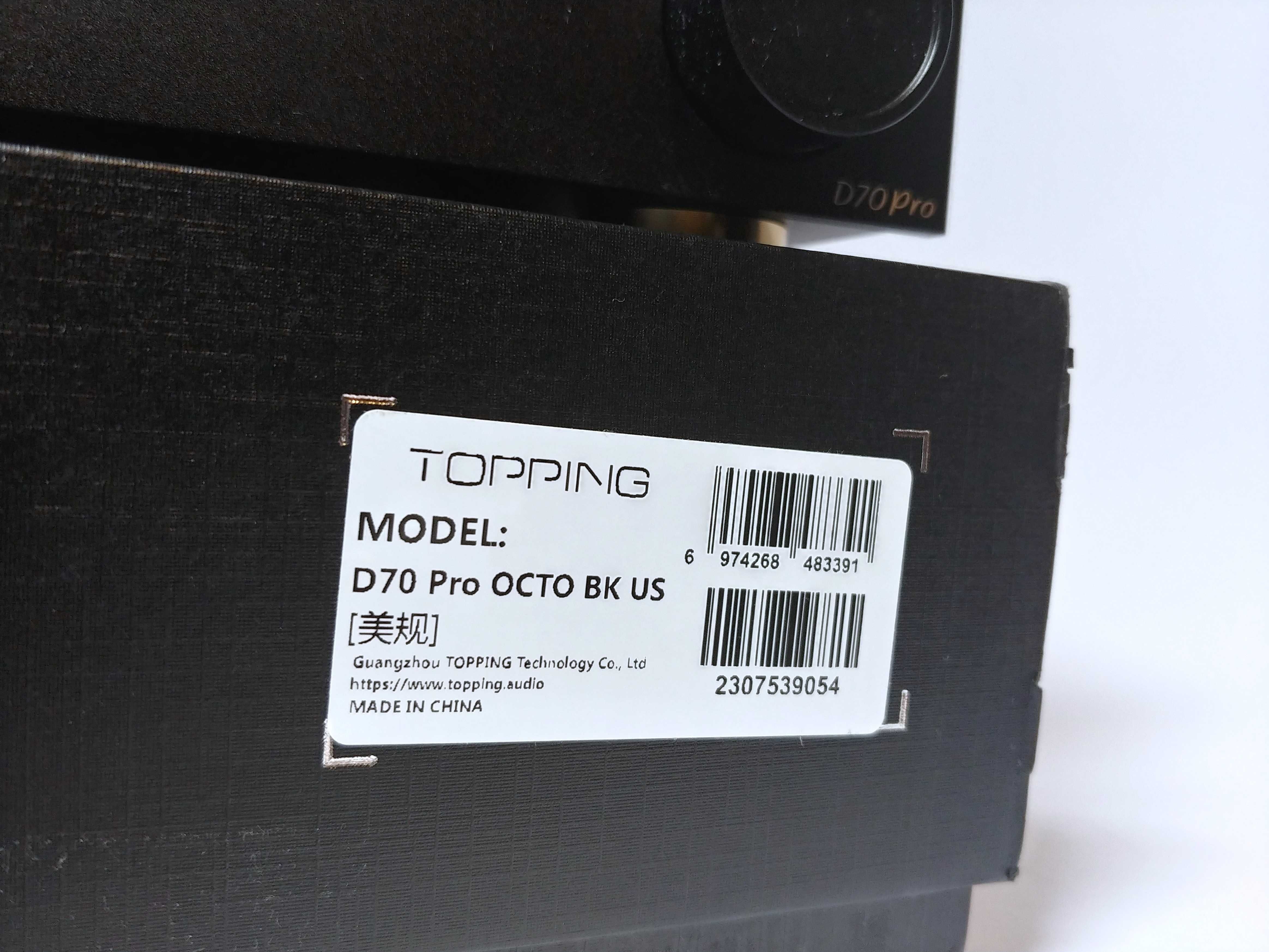 Topping D70 Pro OCTO Black 8x CS43198 XMOS BT5.1 LDAC 32/768 DSD512