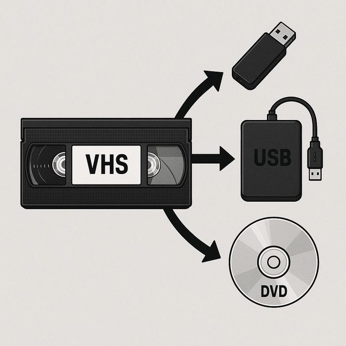 Zgrywanie kaset VHS, VHS-C, MiniDV, Hi8, Digital8 na USB / DVD od 15zł