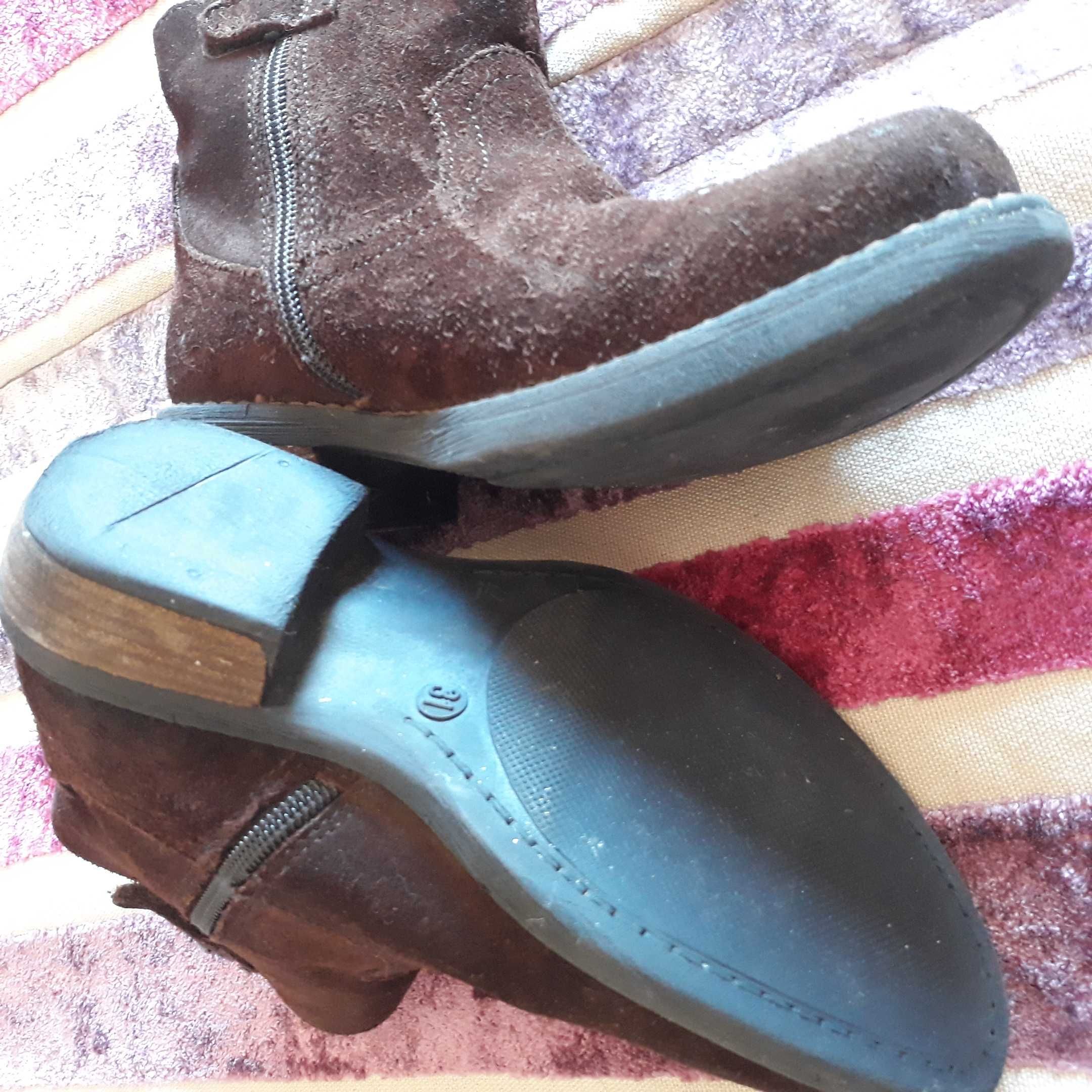 Botins e botas em pele, menina, 31 e 32