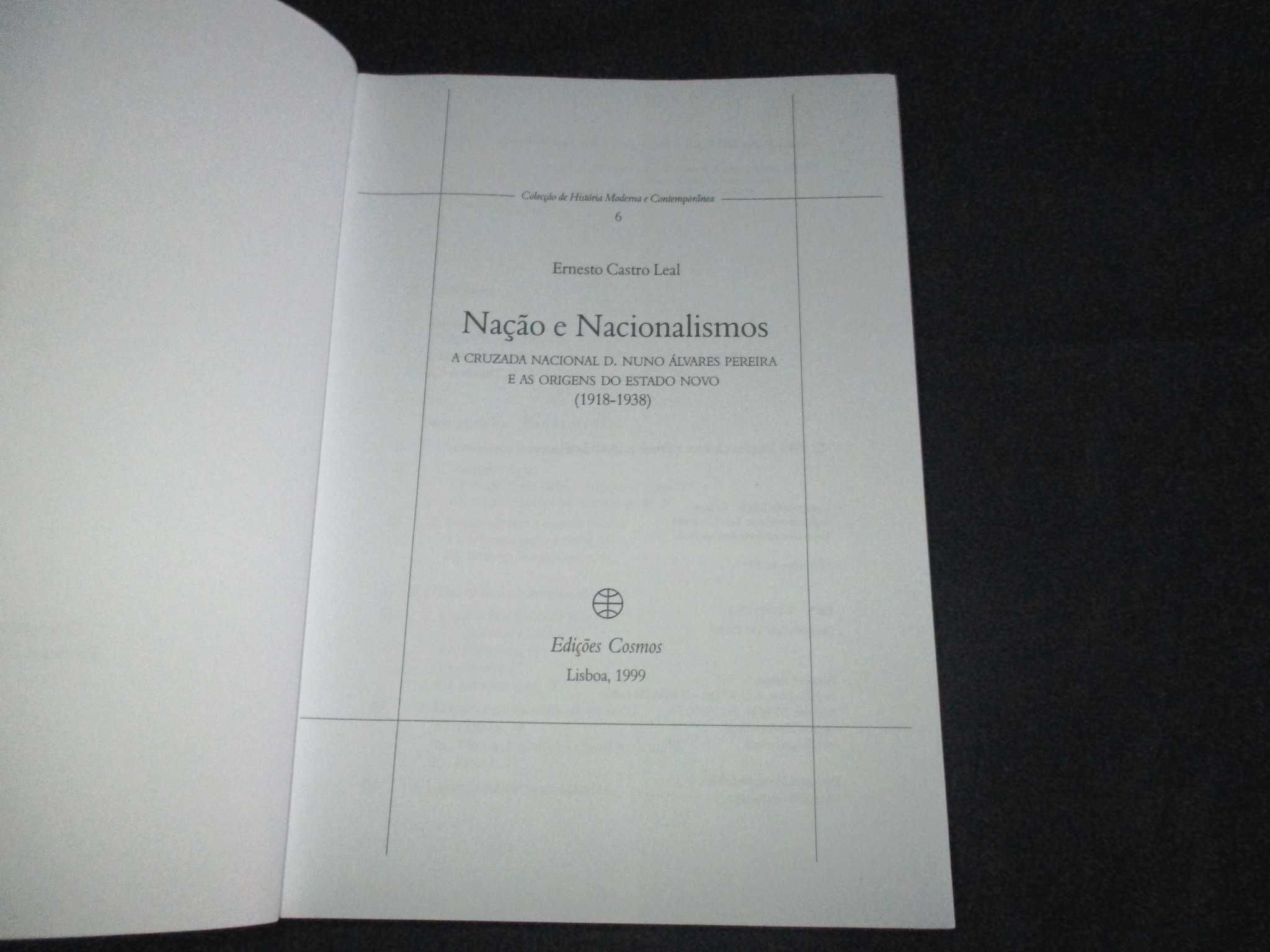 Livro Nação e Nacionalismos Ernesto Castro Leal