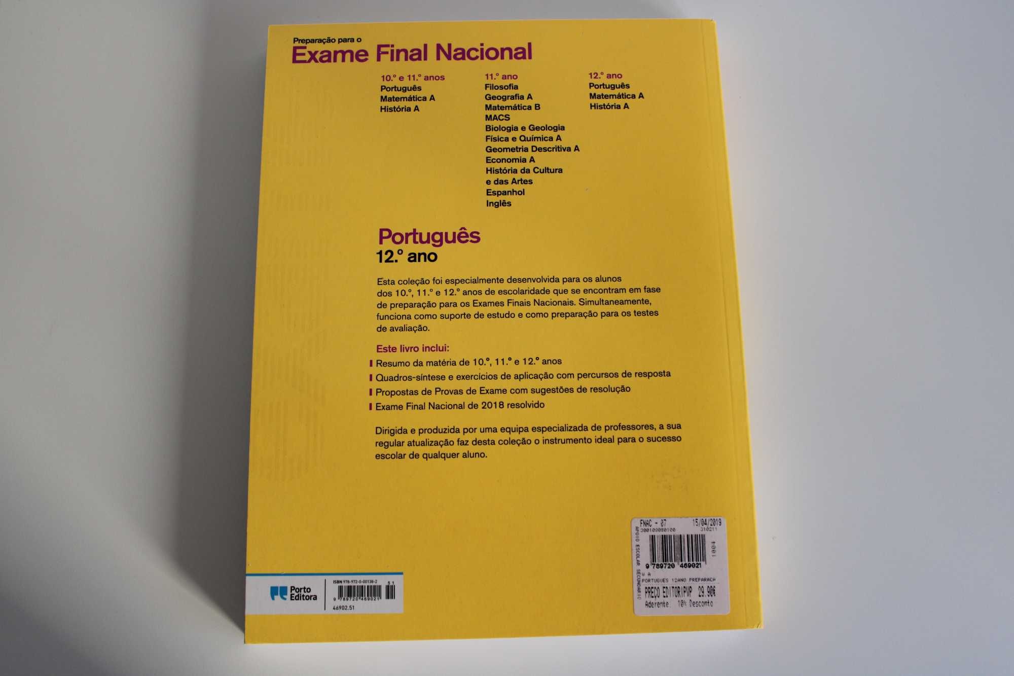 Livro de Preparação para o Exame Nacional de Português