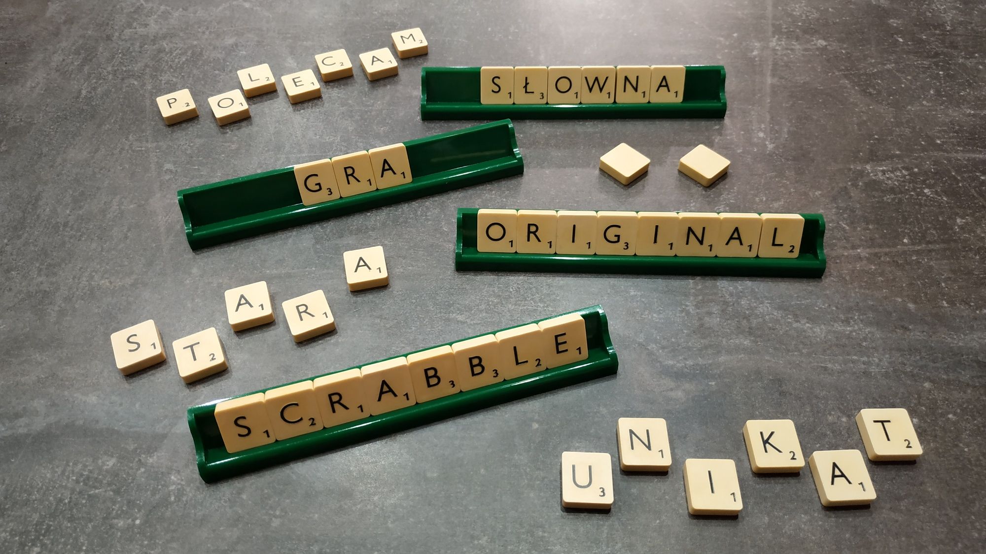 Gra Słowna Scrabble Original 1995 W Języku Polskim Stara Unikat