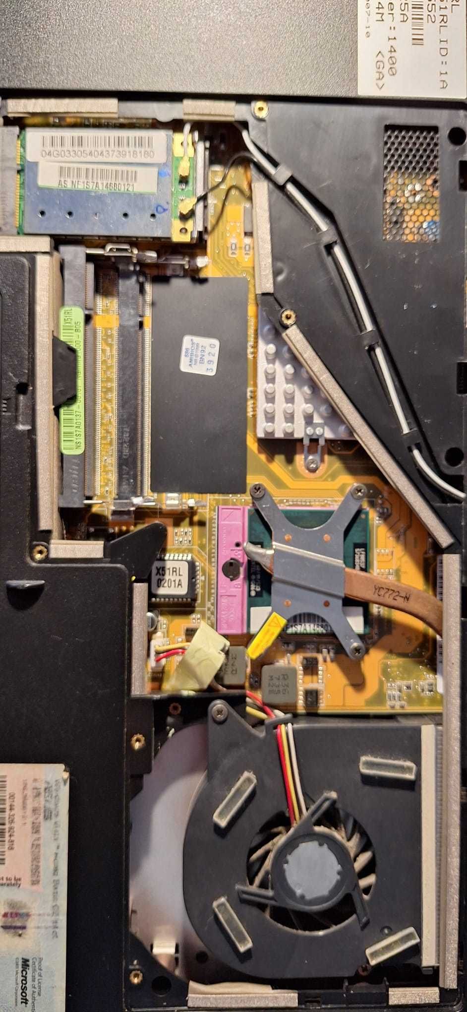 Portátil Asus X51RL para peças