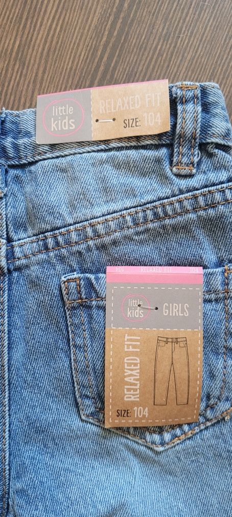 Коттоновые джинсы на девочку