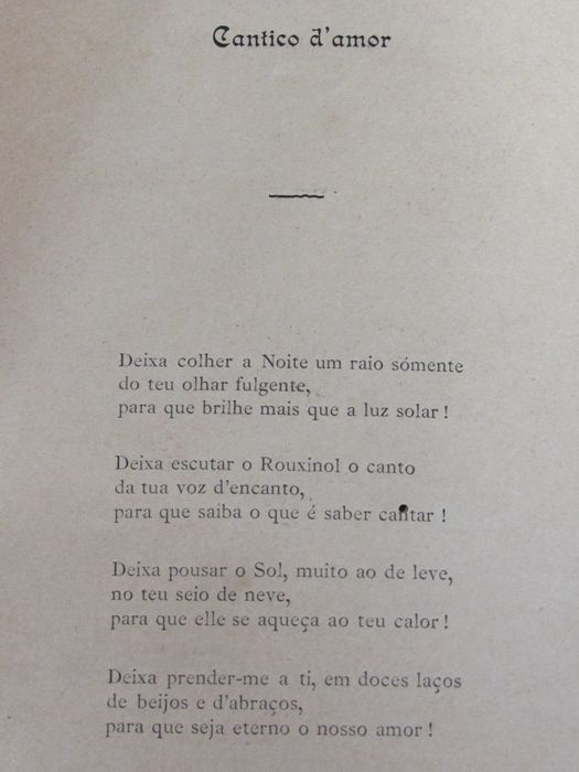 Canções da Vida, poesia de Luiz Cebola 1905