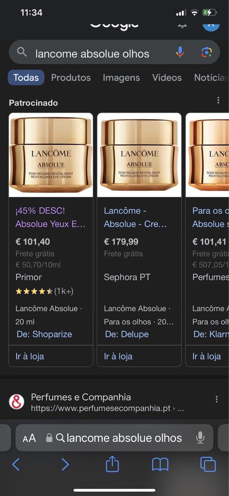 Absolue Yeux Eye Contour Cream lancome